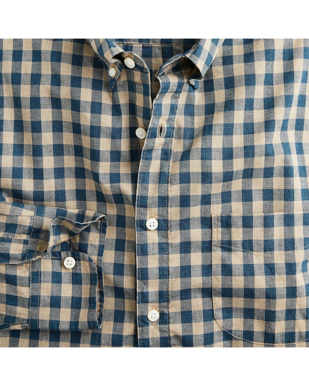 J.Crew Slim Untucked Stretch Secret Wash Shirt In Organic Cotton