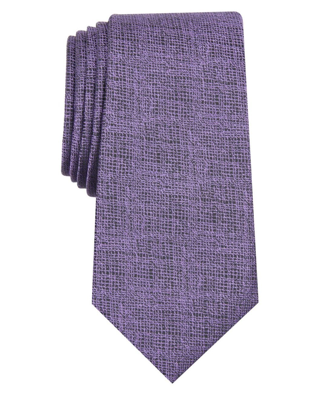 Alfani Solid Slim Tie, Created For Macy's in Purple for Men - Lyst