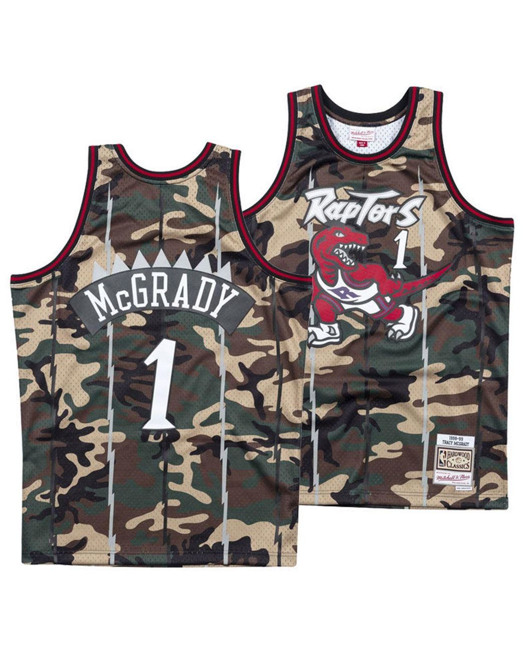 Lyst - Mitchell & Ness Tracy Mcgrady Toronto Raptors Woodland Camo ...