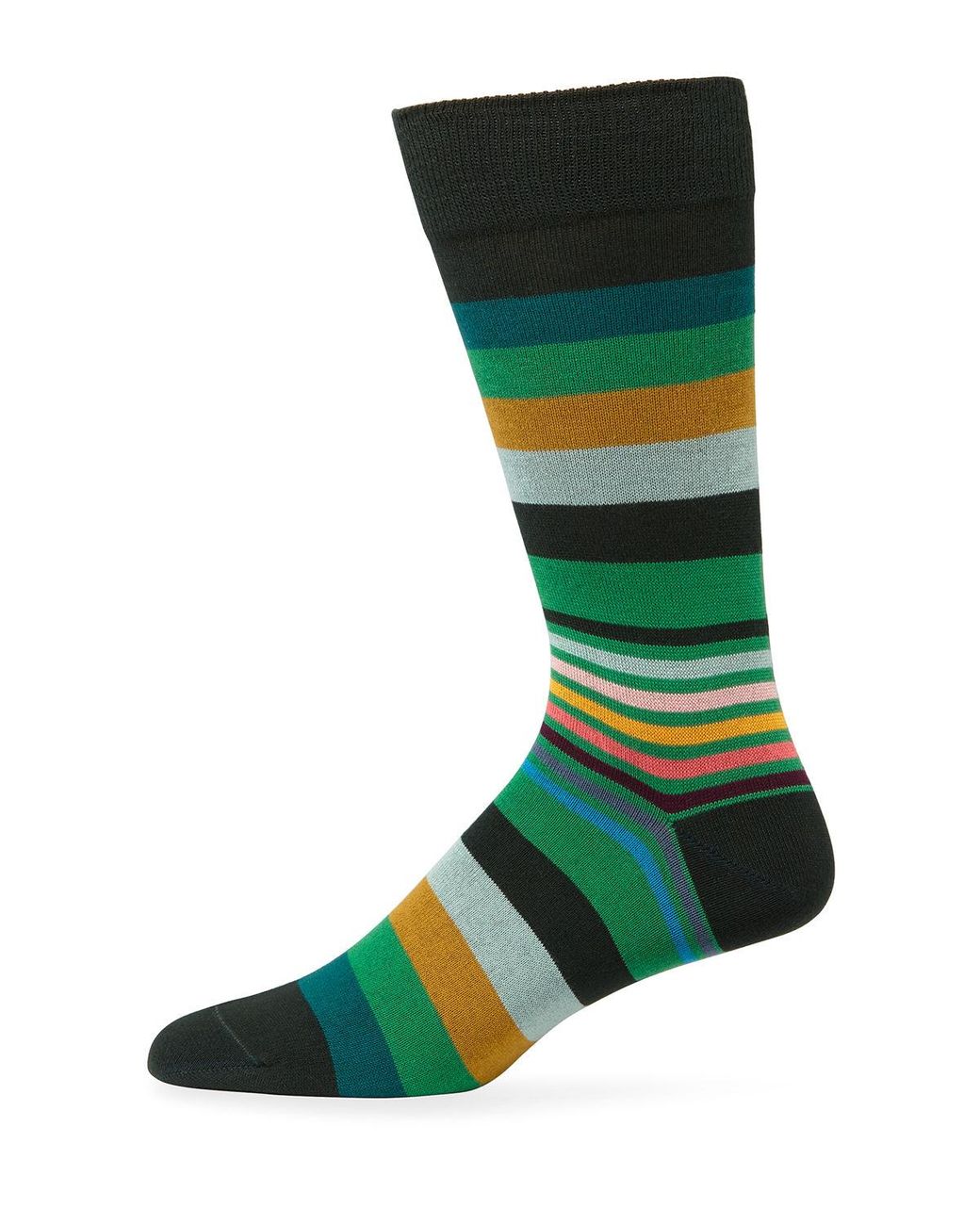 Lyst - Paul Smith Men's Artist Block Socks in Green for Men