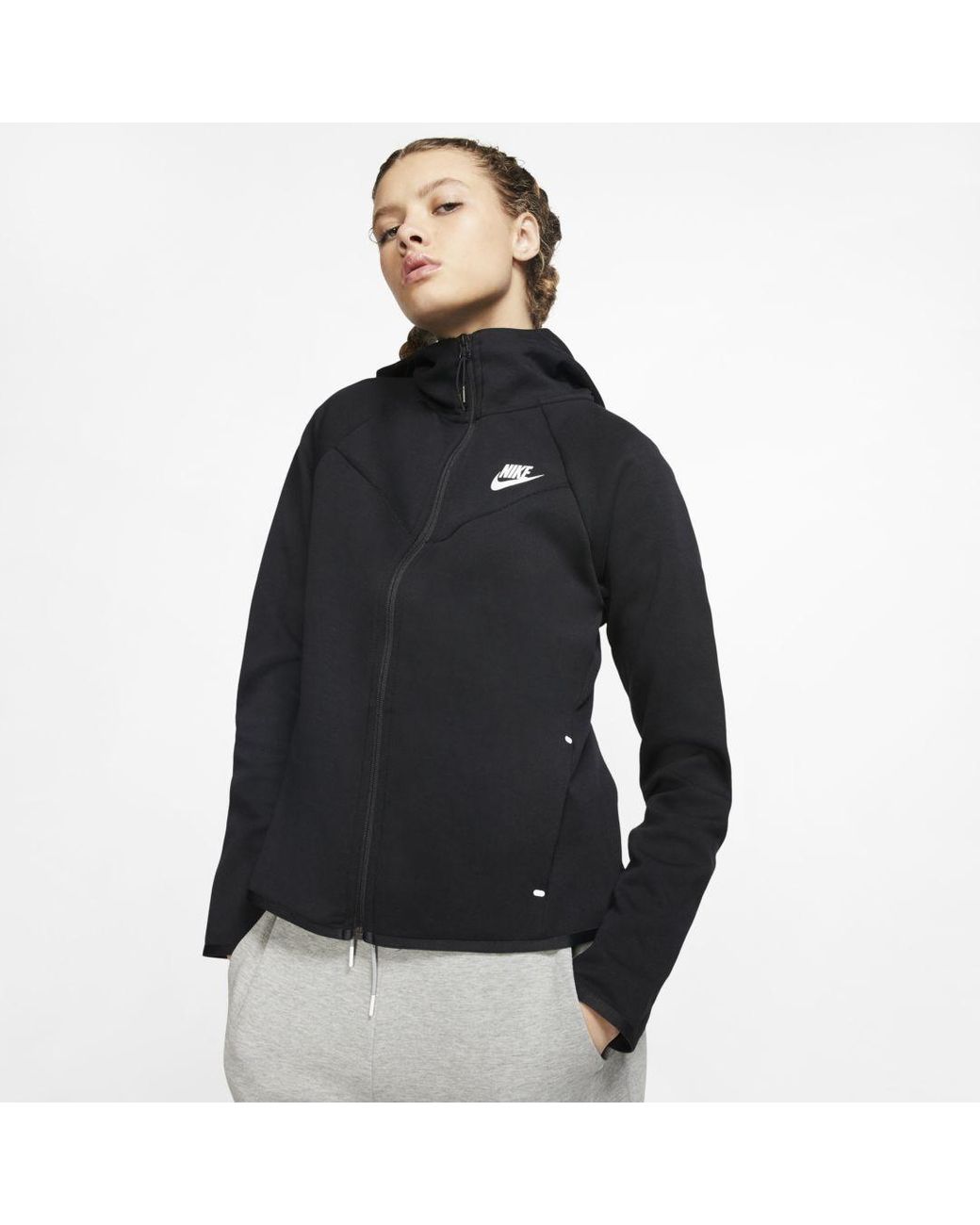 Nike Sportswear Windrunner Tech Fleece Full-zip Hoodie in Black - Lyst