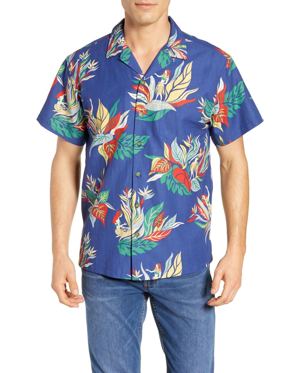 Lyst - Kahala Full Bloom Classic Fit Sport Shirt in Blue for Men