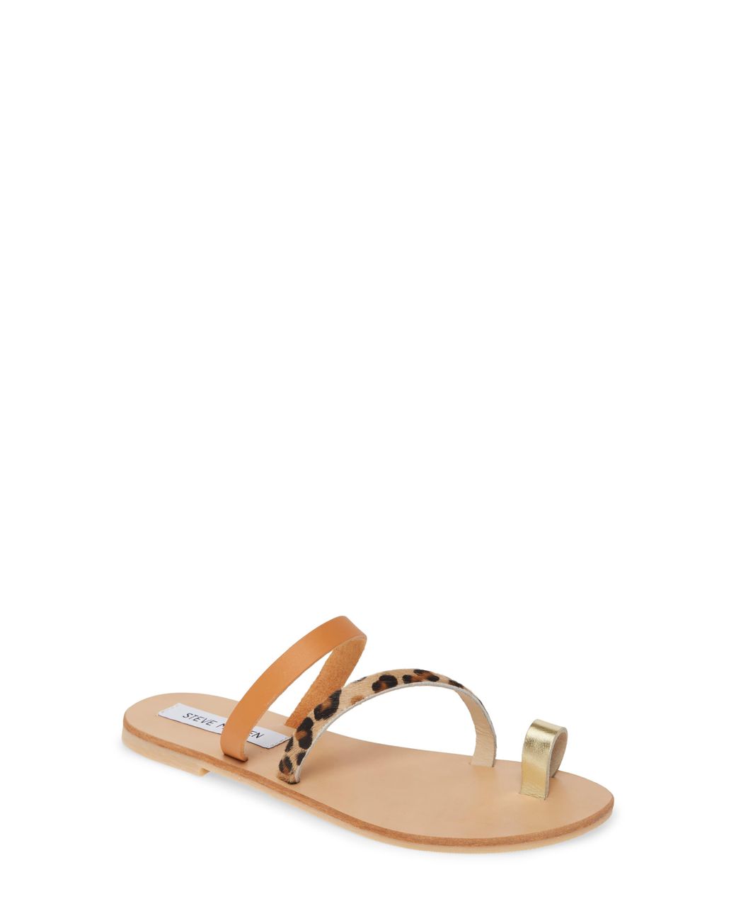 Steve Madden Rank Slide Sandal in Brown - Lyst