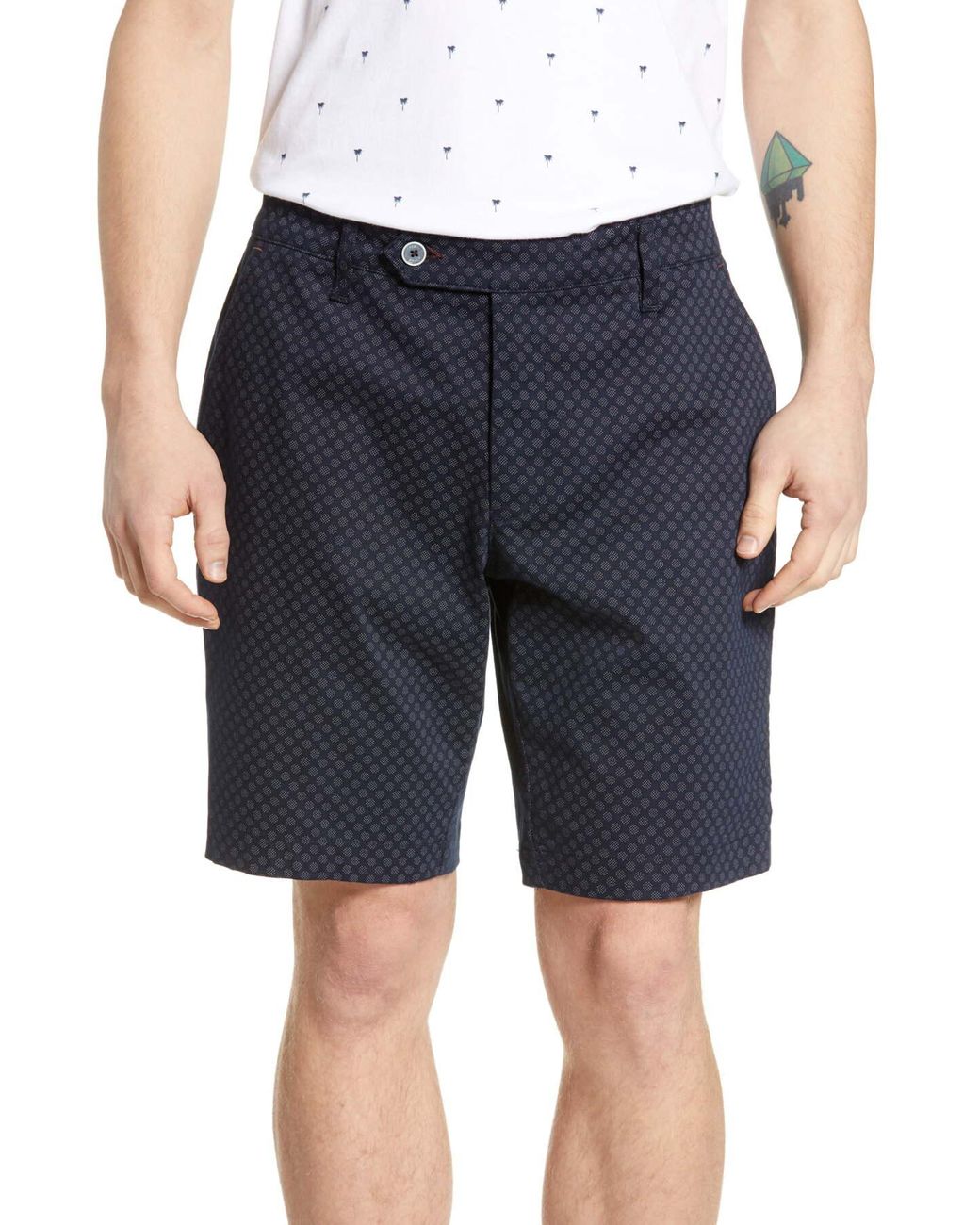 Ted Baker Italie Slim Fit Print Shorts in Blue for Men Save 61 Lyst