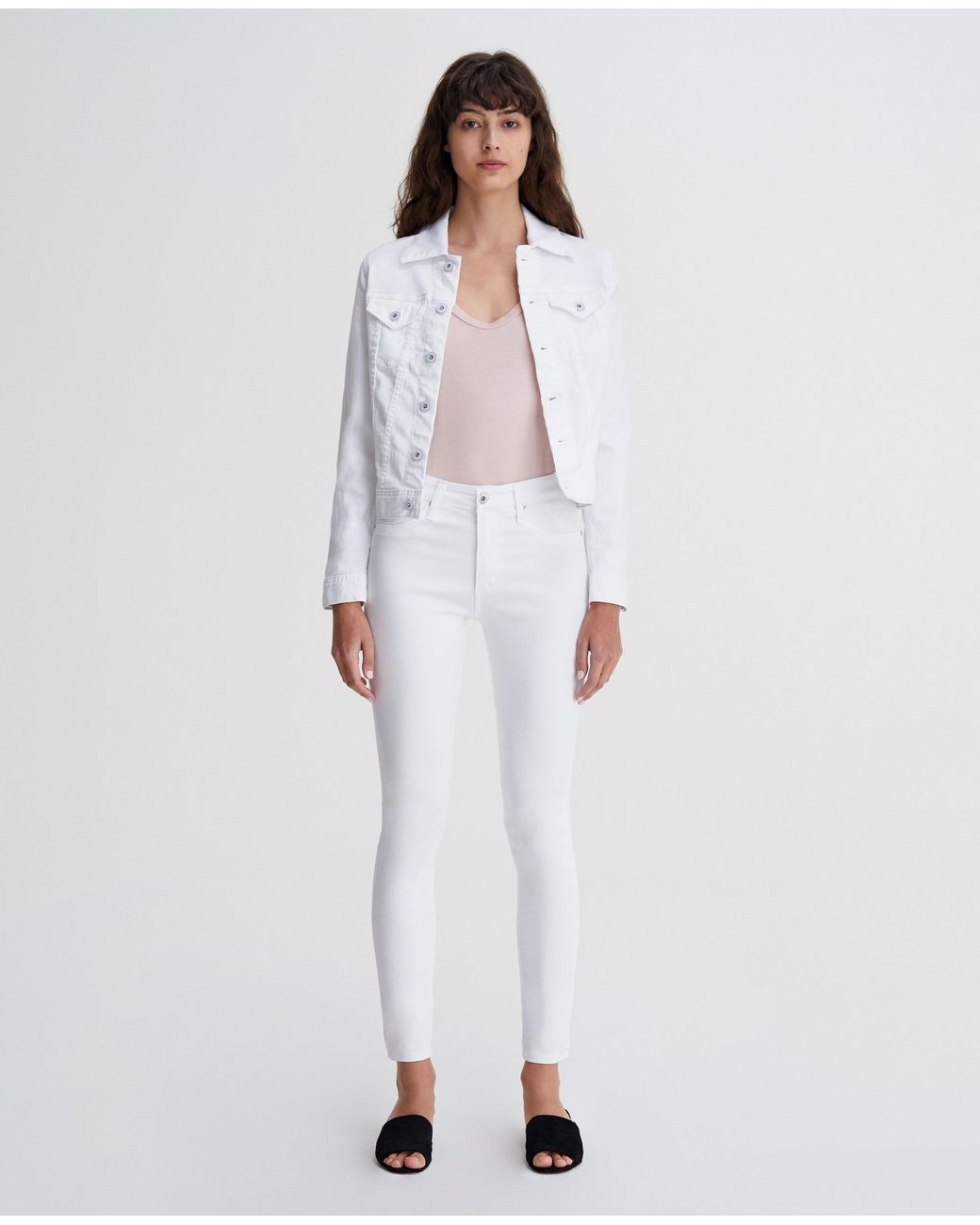 ag farrah white jeans