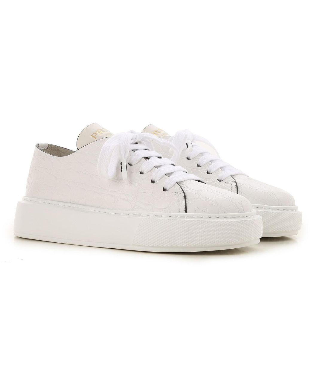 Prada Sneakers For Women in White - Lyst