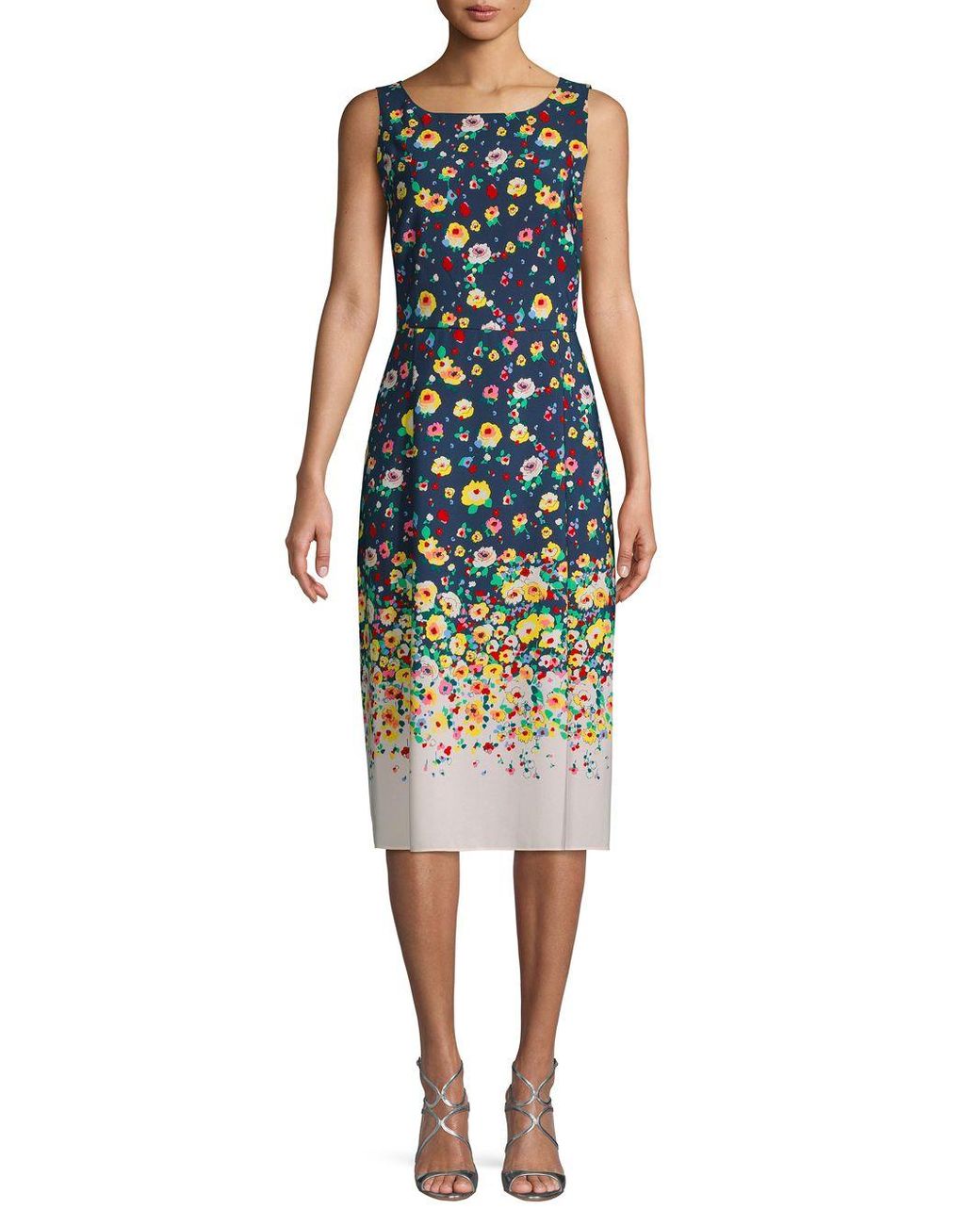 Karl Lagerfeld Floral Sheath Dress - Lyst