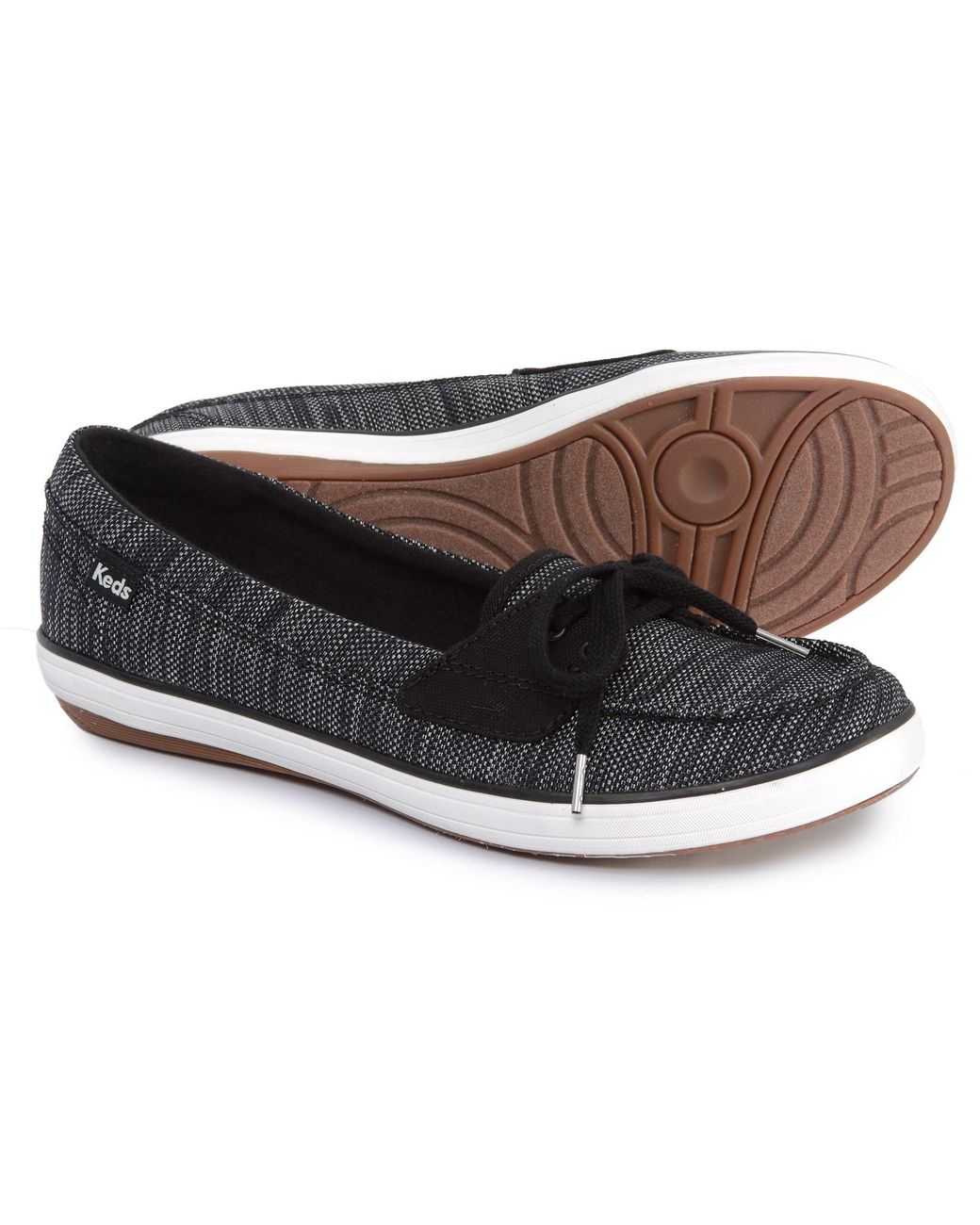 Lyst Keds Glimmer Heathered Nylon Boat Shoe (for Women) in Black