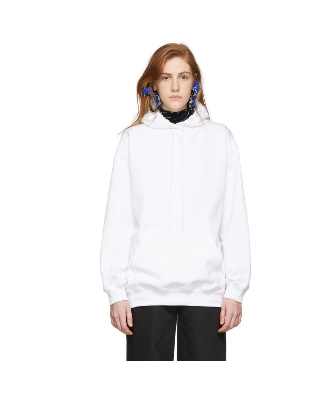 balenciaga white hoodie mens