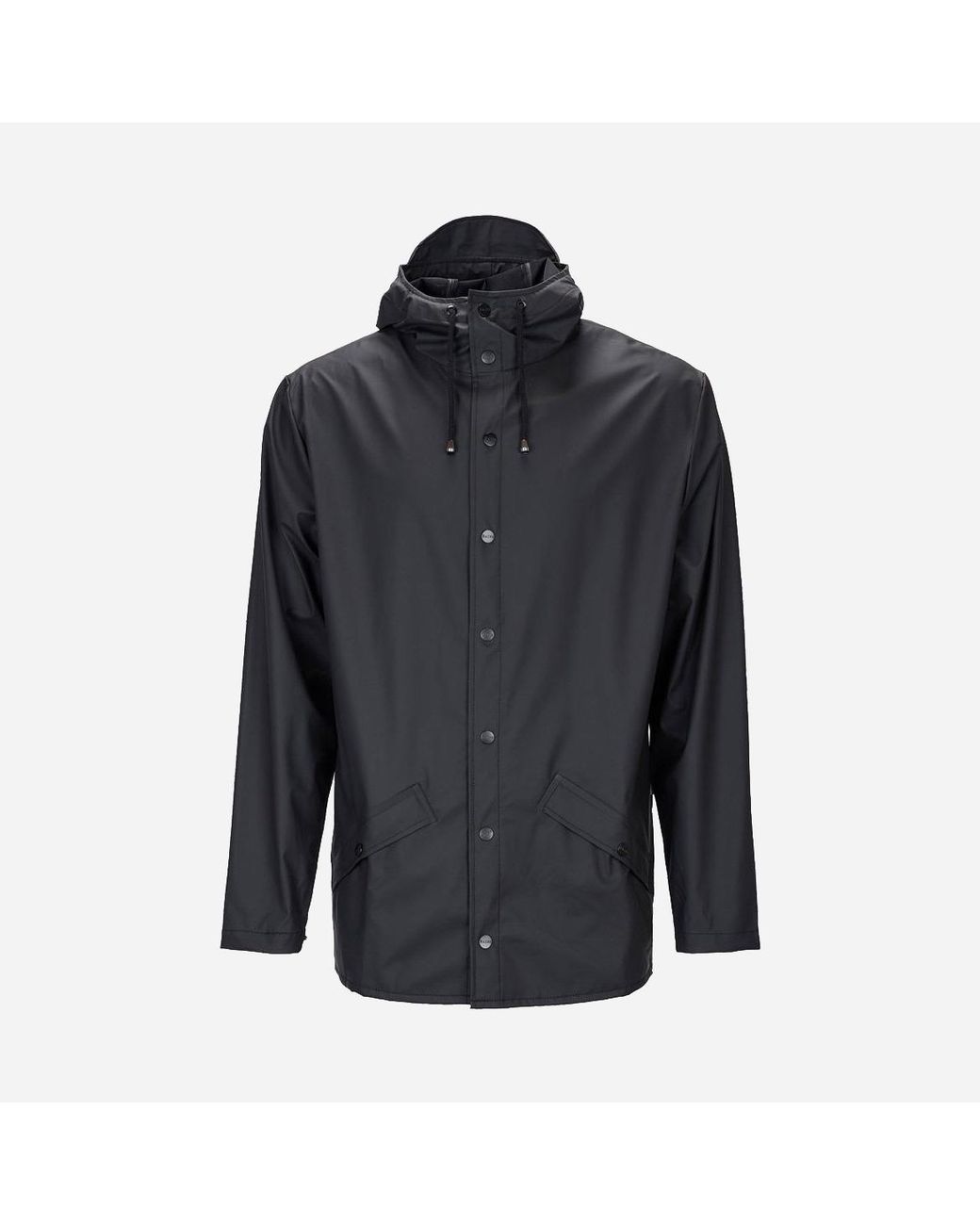 Rains Unisex Black Jacket Raincoat in Black for Men - Lyst