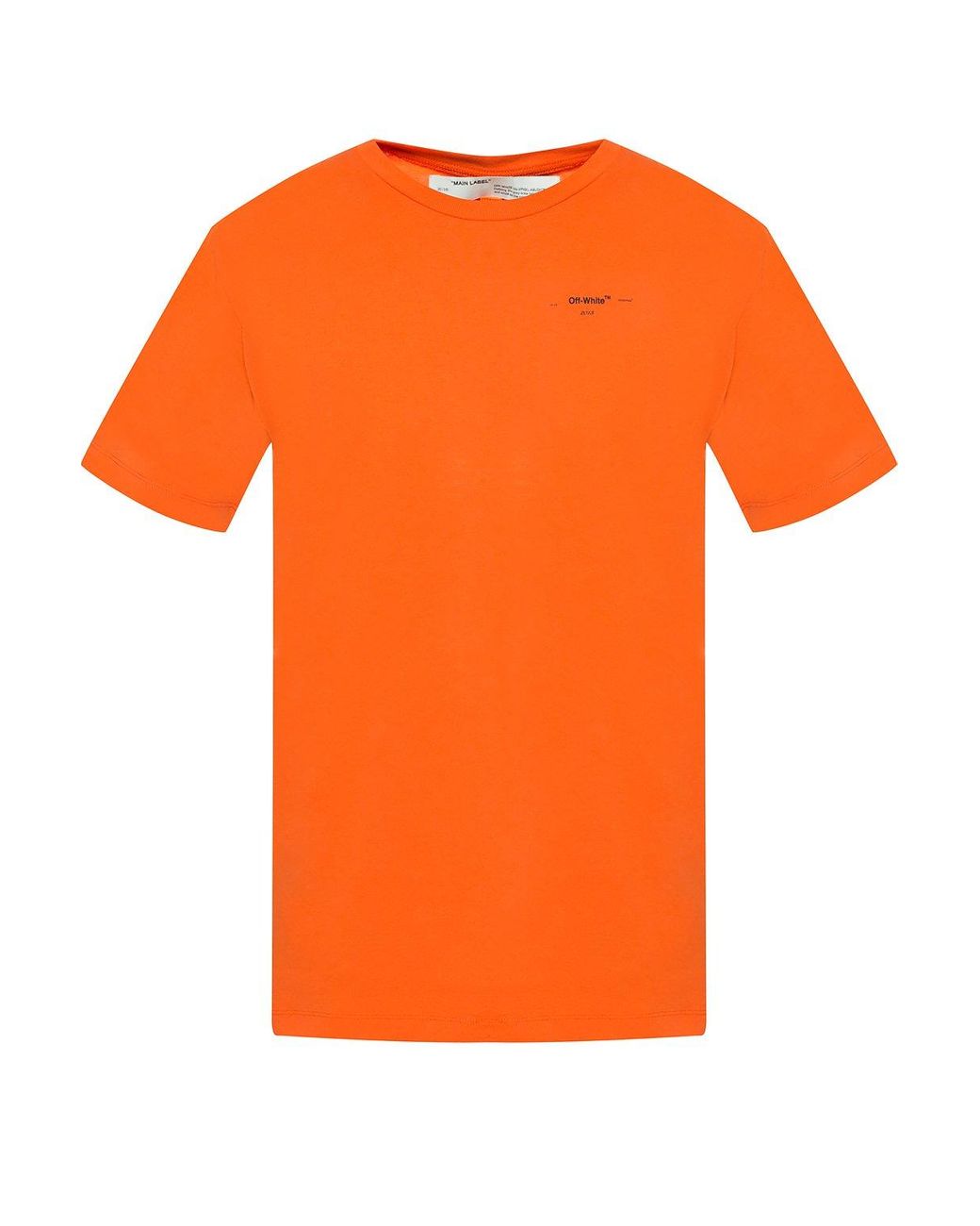 Off-White c/o Virgil Abloh Cotton Logo-printed T-shirt in Orange for ...