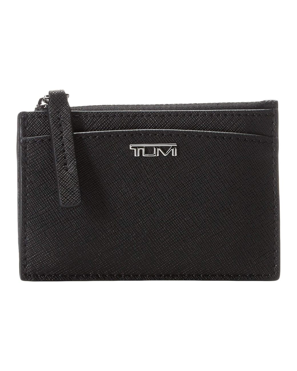 Tumi Leather Belden Zip Card Case in Black Lyst