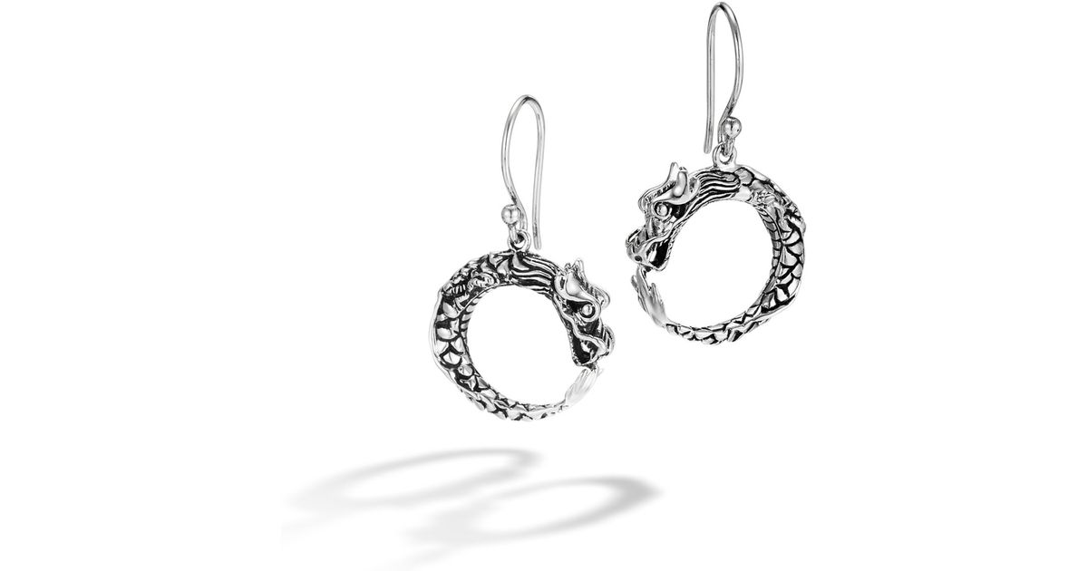 Lyst John Hardy Naga Drop Earring In Metallic