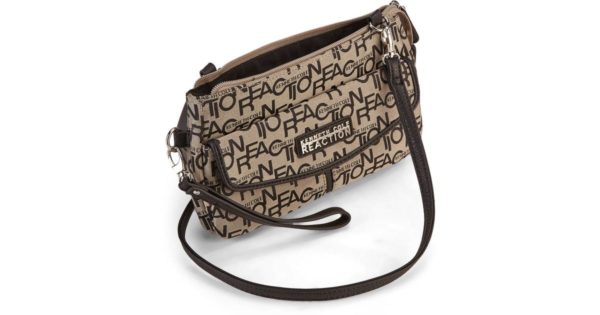 Lyst Kenneth Cole Reaction Natural Black Monorail Mini Crossbody Lyst Kenneth Cole Reaction Natural Black Monorail Mini Crossbody Bag In
