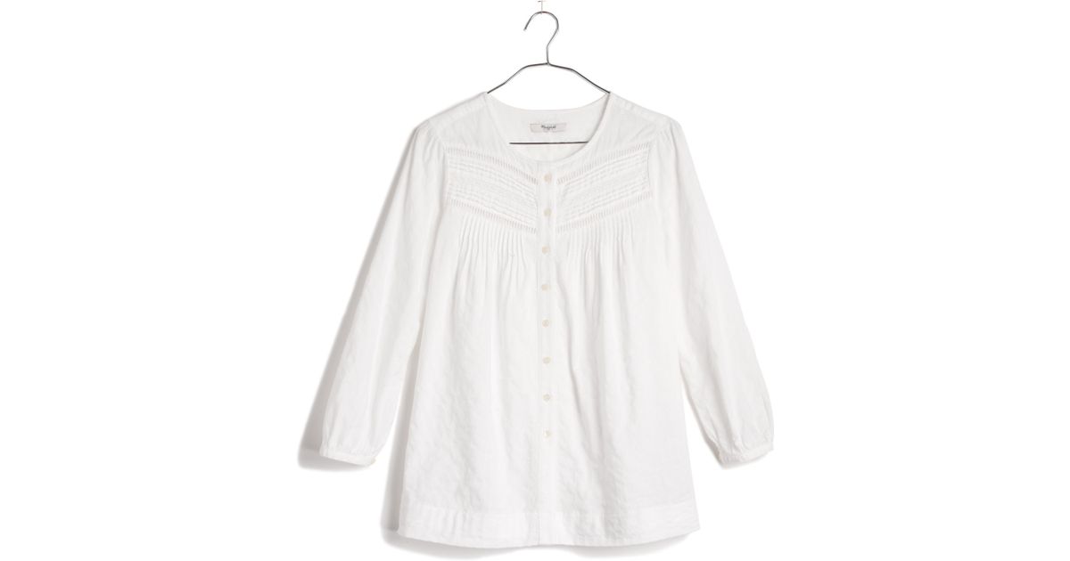 madewell white blouse