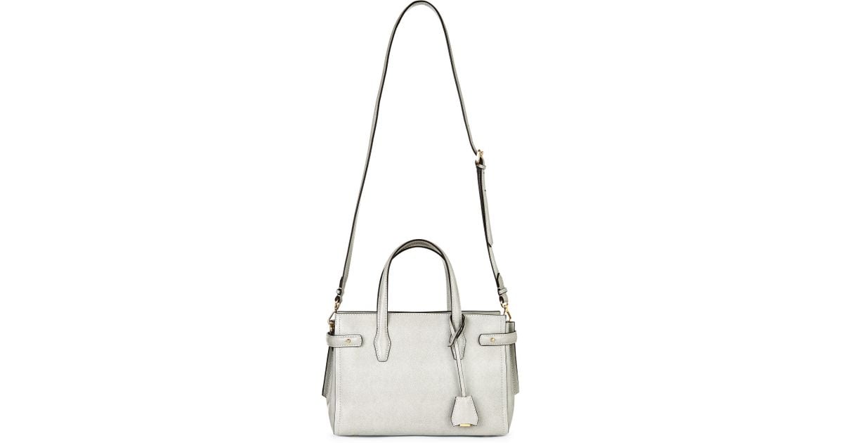 Jaeger Maddison Leather Bag in Gray | Lyst