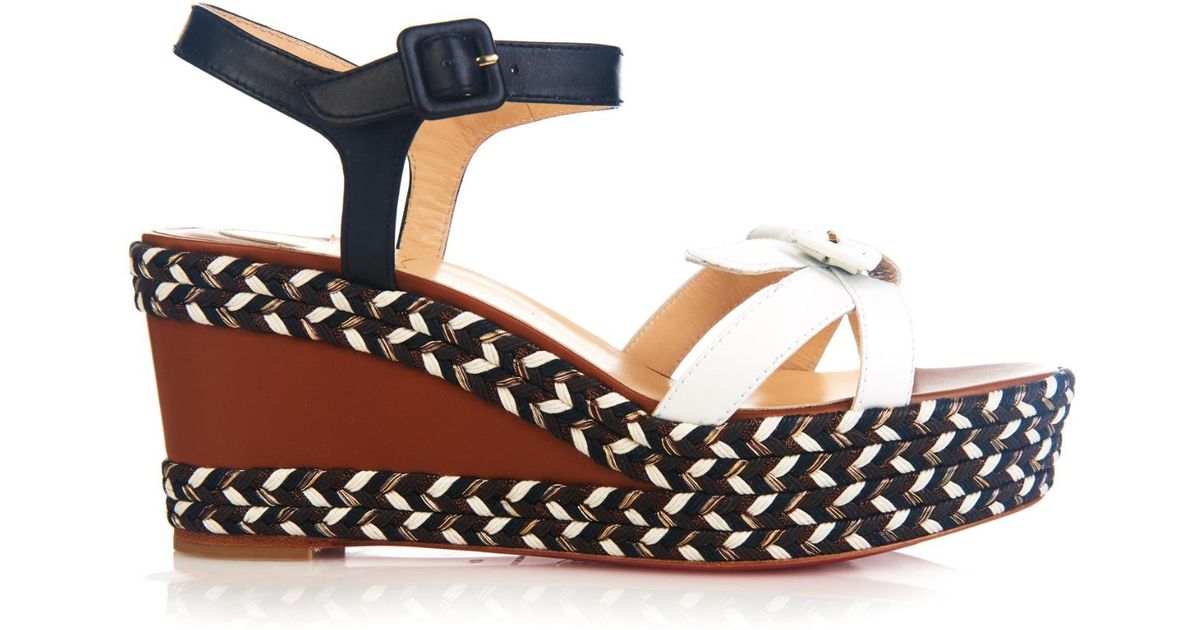 christian louboutin wedges Tan leather | Boulder Poetry Tribe