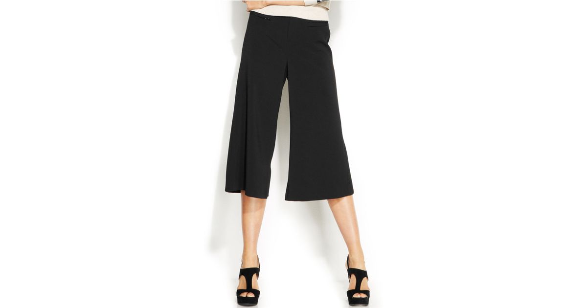 black gaucho pants