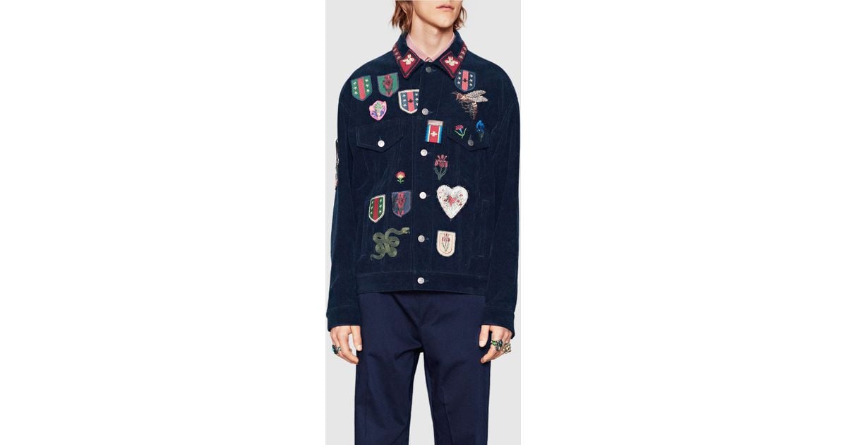 gucci mens blue velvet corduroy jacket gucci mens blue velvet corduroy jacket