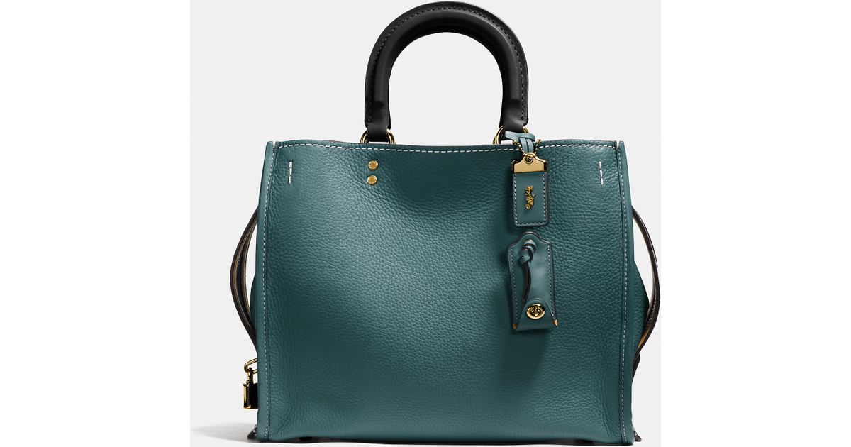 Lyst Coach Rogue Bag In Glovetanned Pebble Leather Green