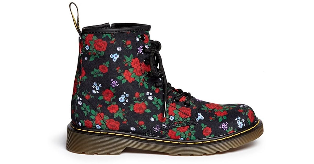doc martens floral canvas