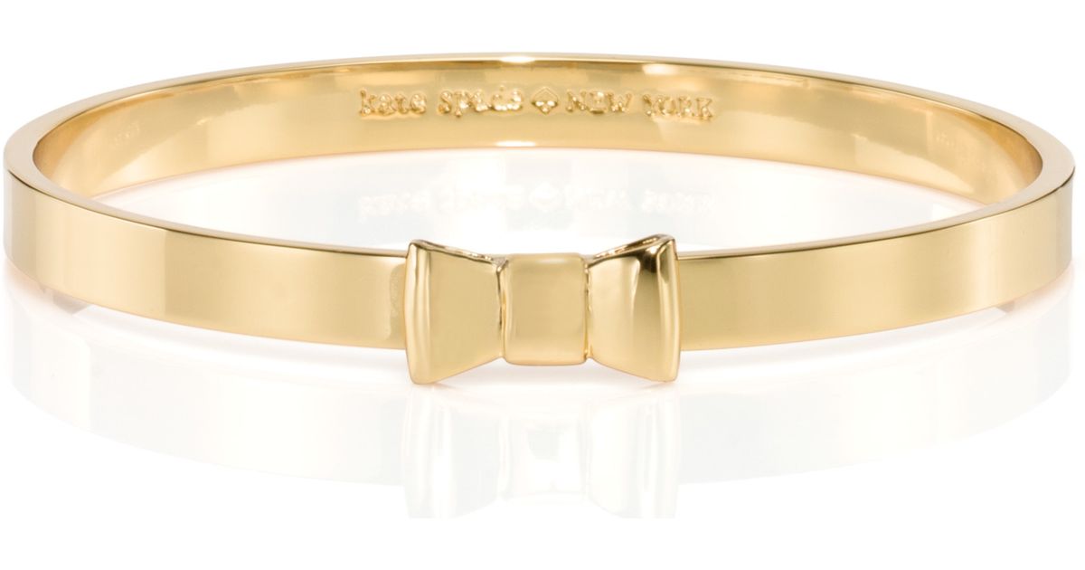 Lyst Kate Spade New York Take A Bow Bangle In Metallic