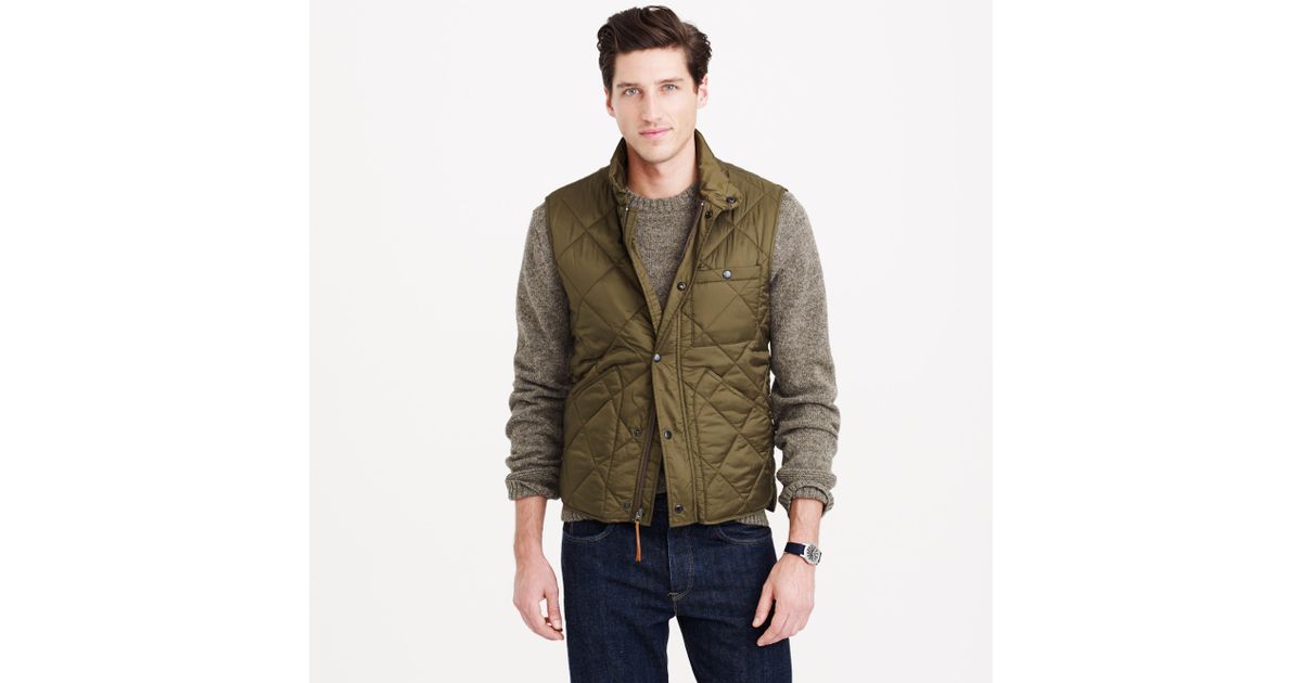 jcrew mens quilted vest