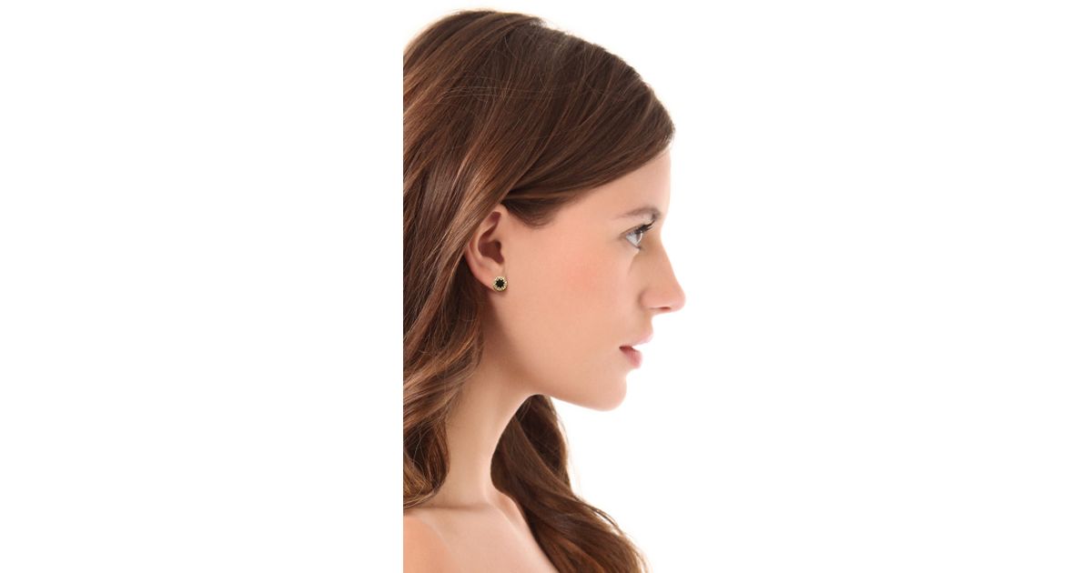Lyst House Of Harlow 1960 Mini Sunburst Stud Earrings In Black