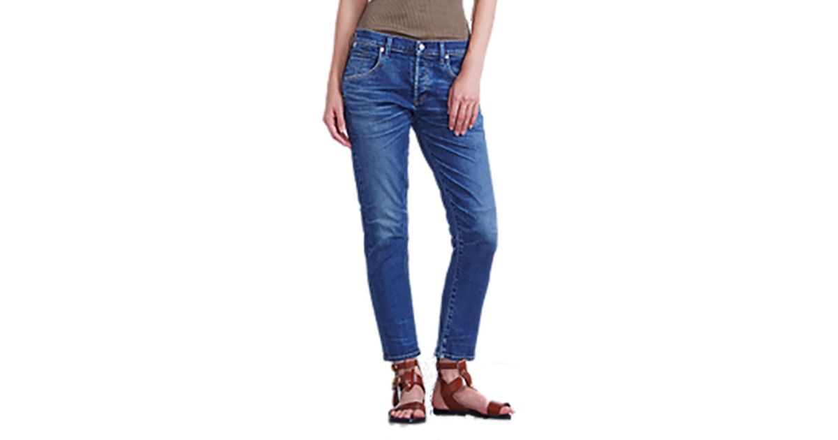 Lyst Citizens Of Humanity Elsa Girlfriend Jean In Dossier In Blue