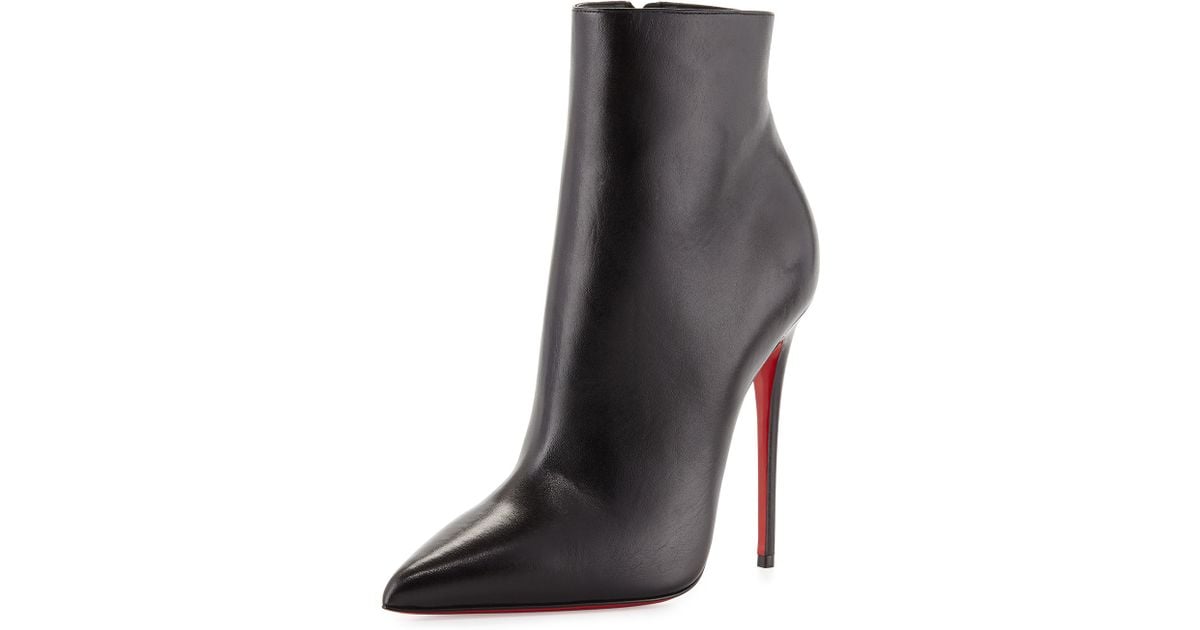 Lyst - Christian Louboutin So Kate Booty Red Sole Ankle Boot in Black