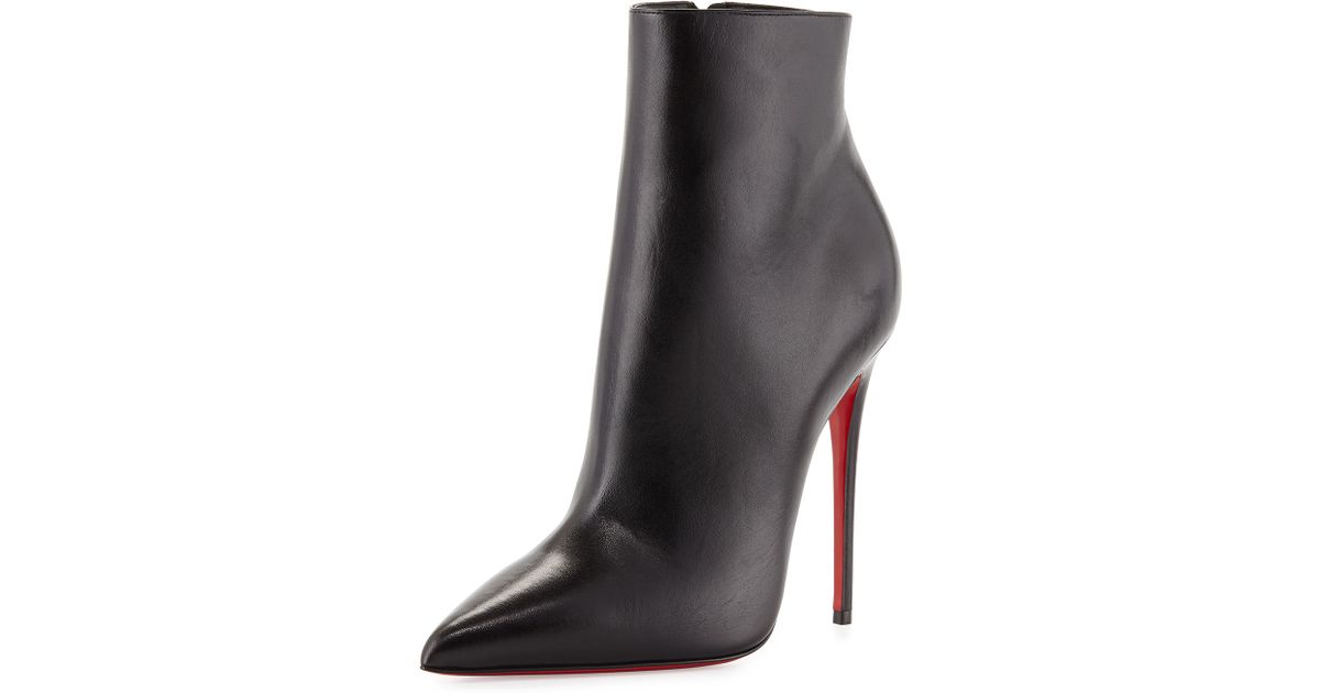ankle boots with red soles