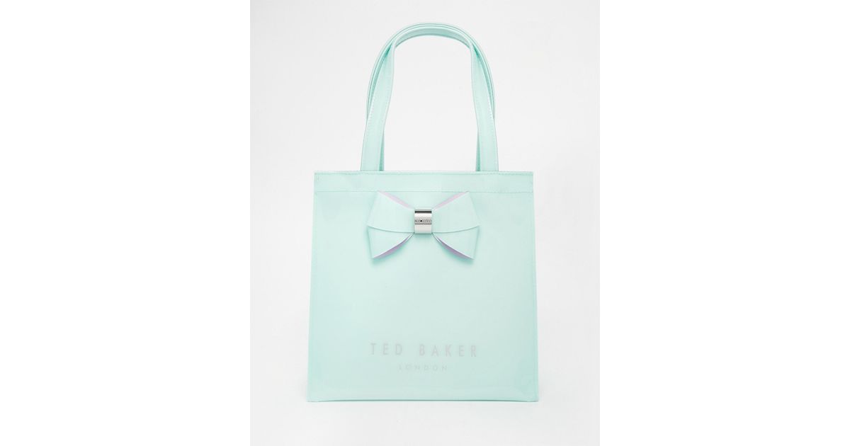 Lyst Ted Baker Small Icon Bag In Mint Green