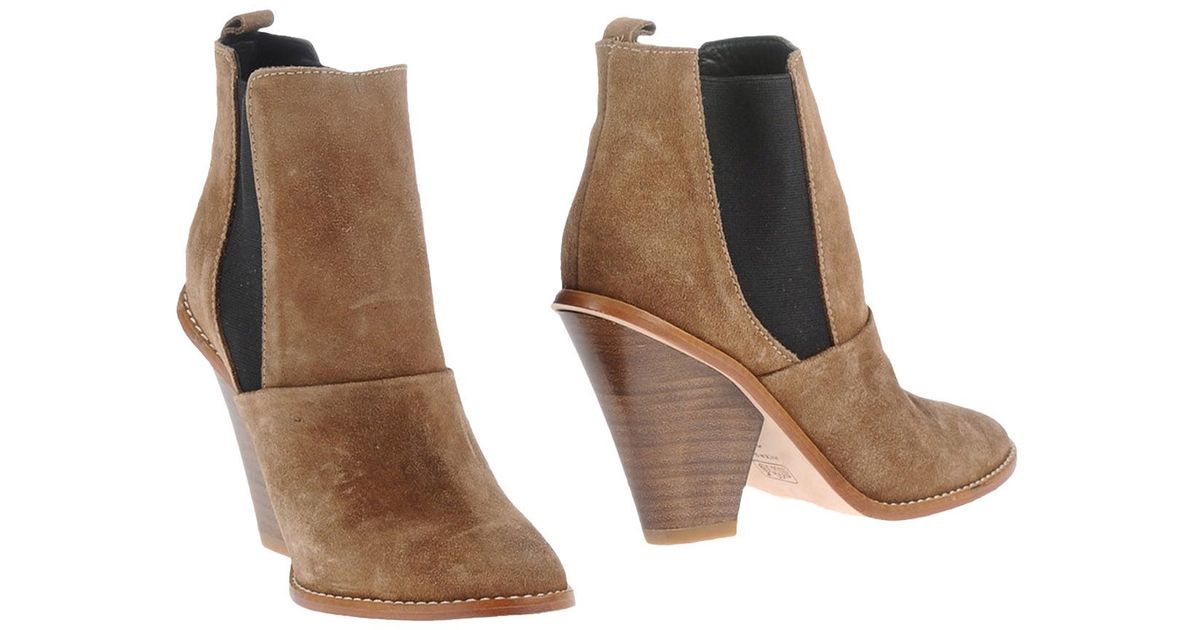 Vanessa bruno athé Ankle Boots in Natural | Lyst