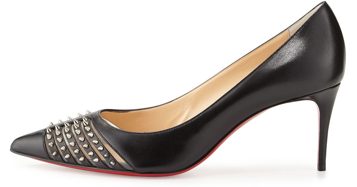 christian louboutin shoe prices - Christian louboutin Baretta Studded Low-heel Red Sole Pump in ...