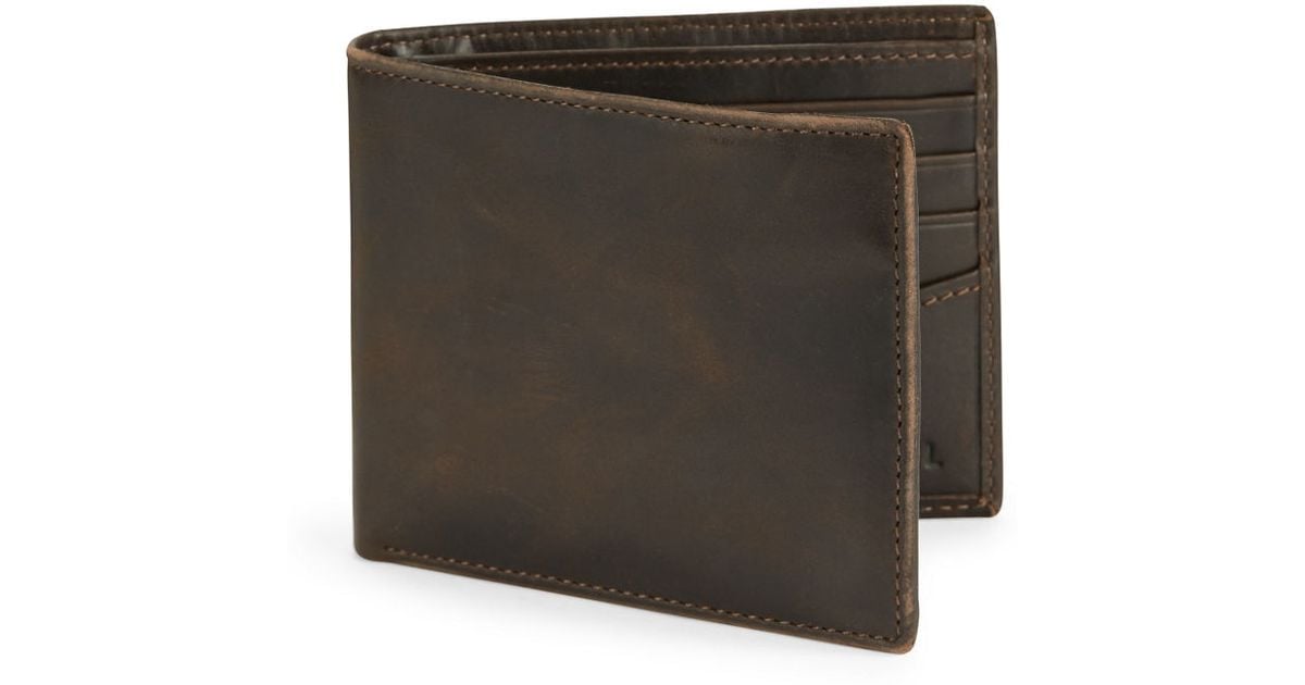 Fossil Anderson Bifold Wallet in Brown for Men (Black) | Lyst