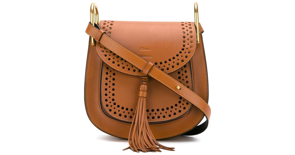 Chlo \u0026#39;hudson\u0026#39; Shoulder Bag in Brown | Lyst  