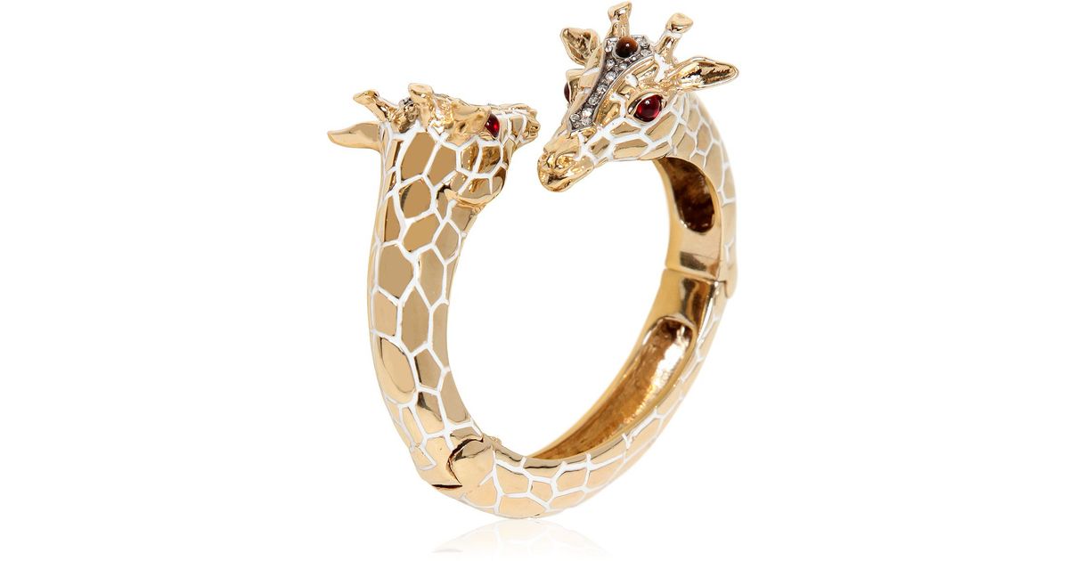 Lyst Roberto Cavalli Giraffe Bracelet In Metallic