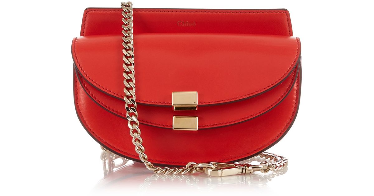 chloe chloe bags - Chlo Georgia Leather Cross-body Bag in Red | Lyst