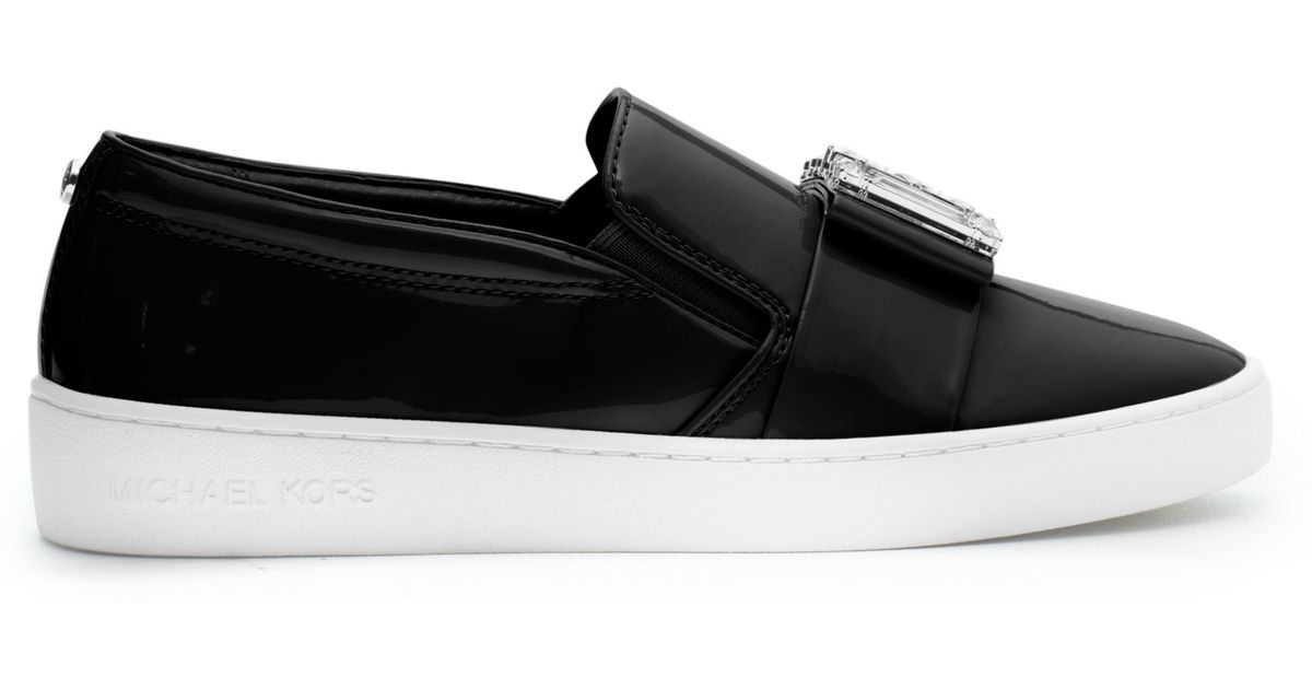 michael kors black patent leather sneakers