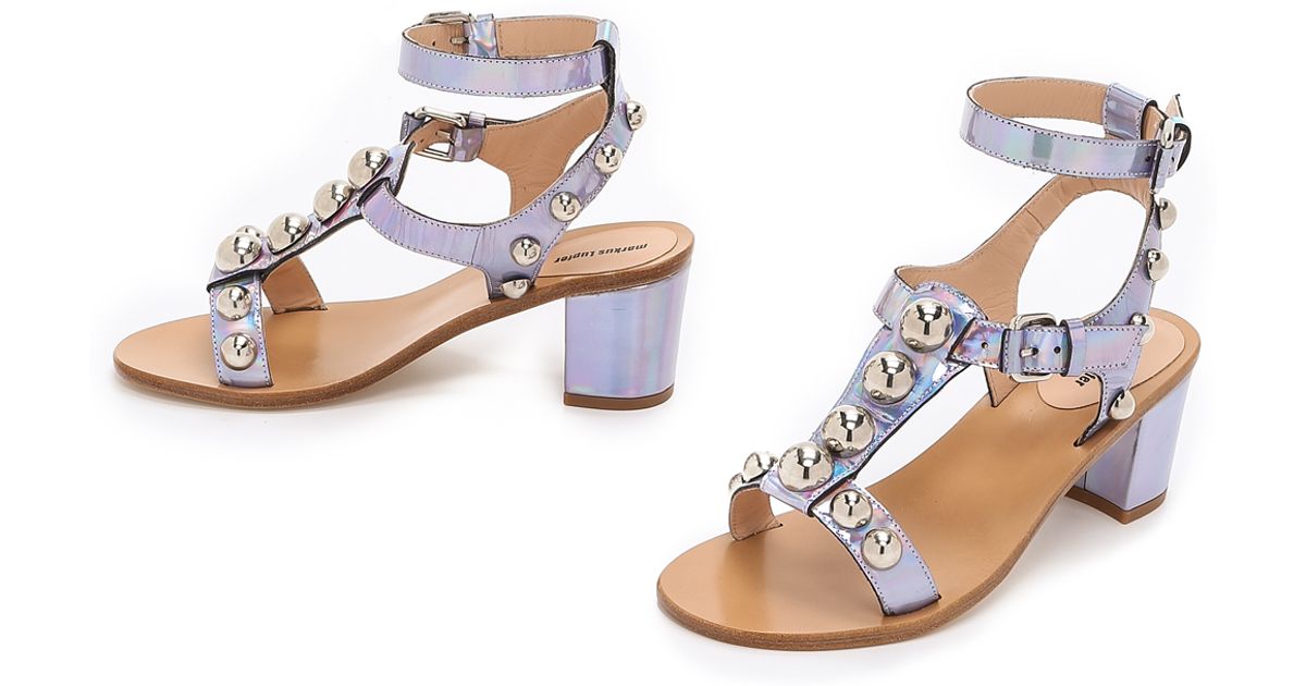 silver embellished sandals flat