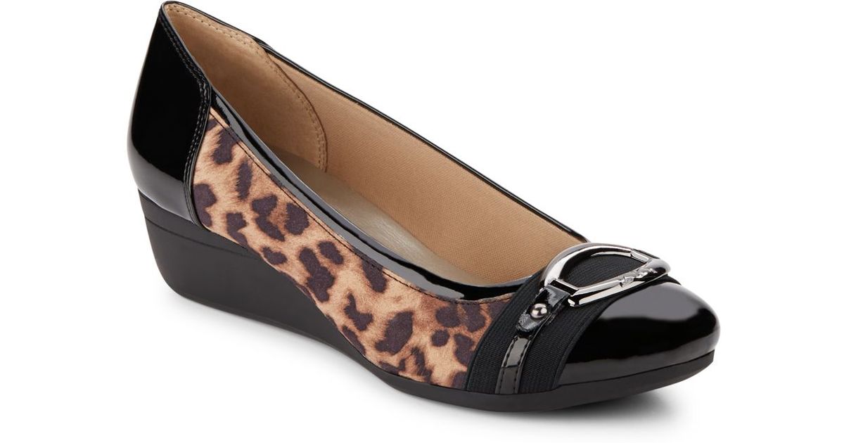 anne klein sport leopard flats