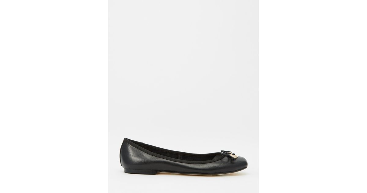 black square toe ballet flats