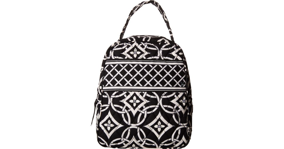 all black vera bradley lunch box