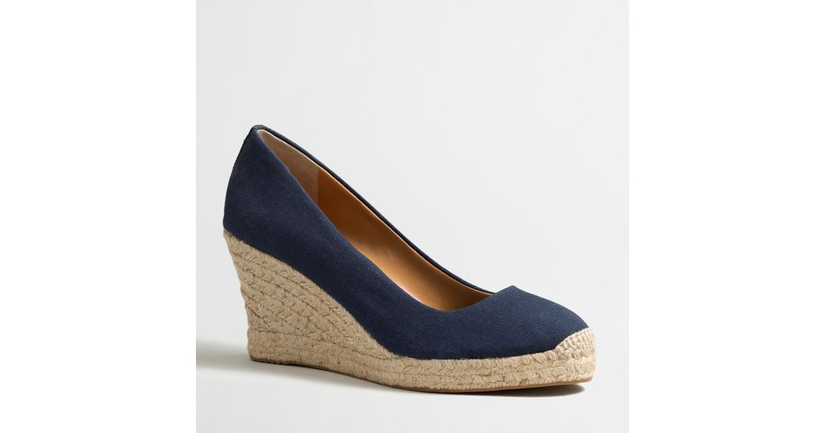 j crew factory canvas espadrille wedges