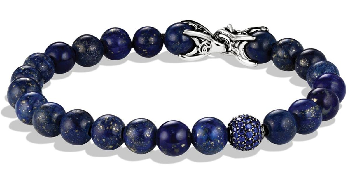 Lyst David Yurman Spiritual Beads Bracelet With Lapis Lazuli Lyst David Yurman Spiritual Beads Bracelet With Lapis Lazuli Shires In Blue
