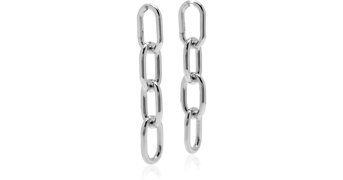 Lyst Alexander Four Link Chain Earrings In Metallic