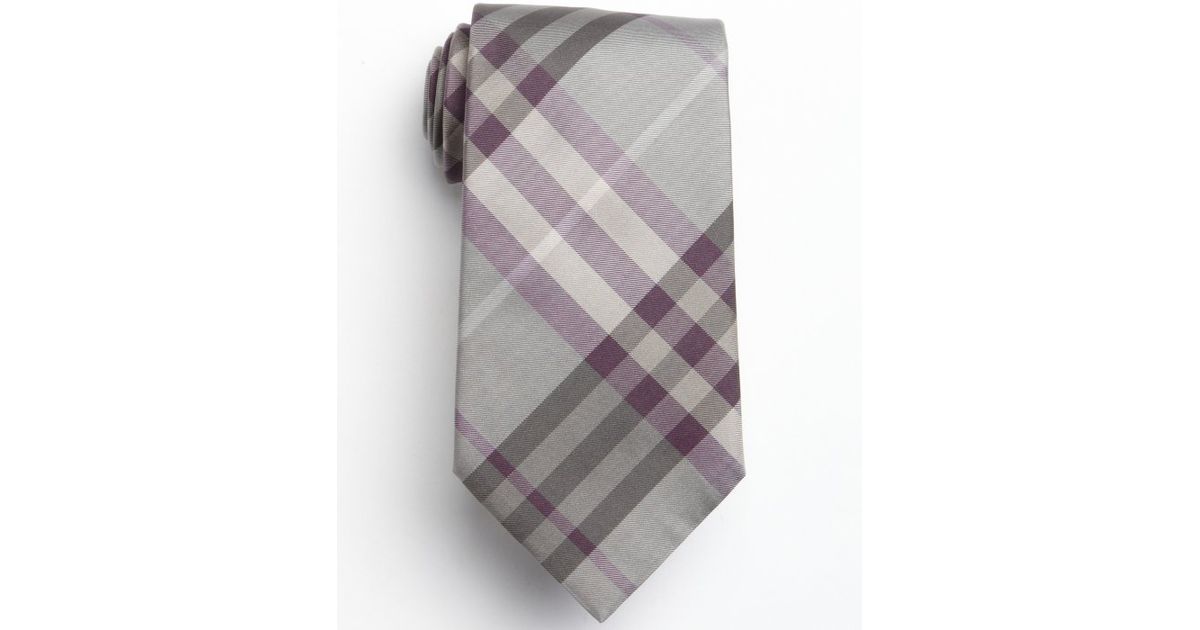 purple burberry tie
