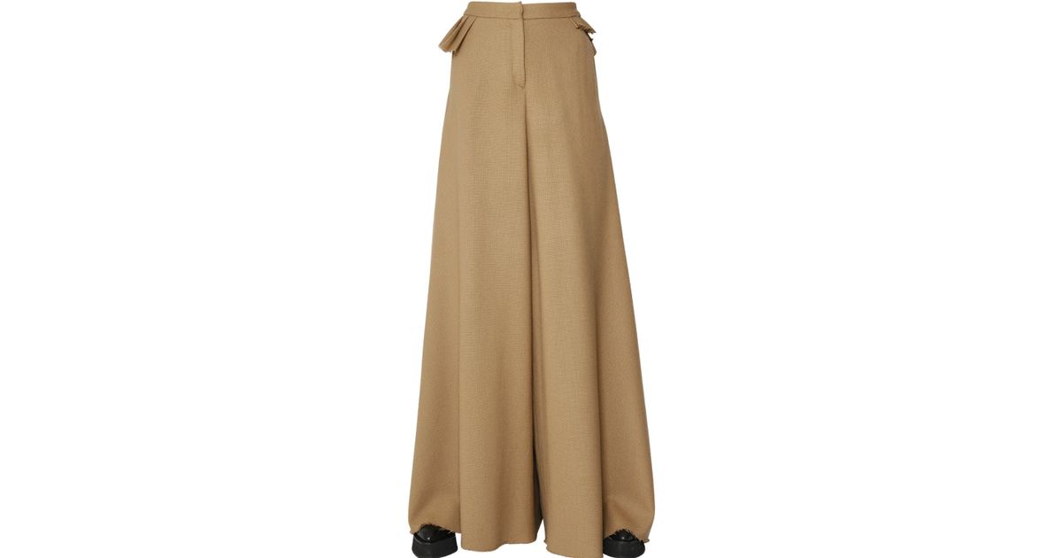 Lyst - Yang Li Wool Palazzo Pants in Natural