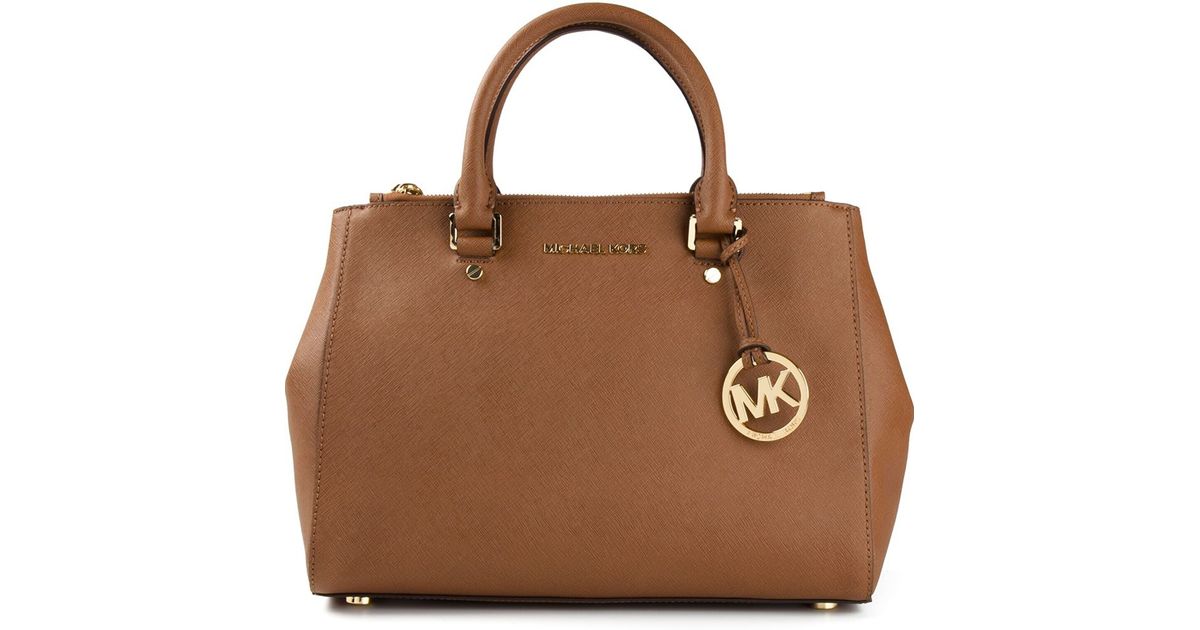 Lyst Michael Kors Jet Set Travel Dressy Tote In Brown