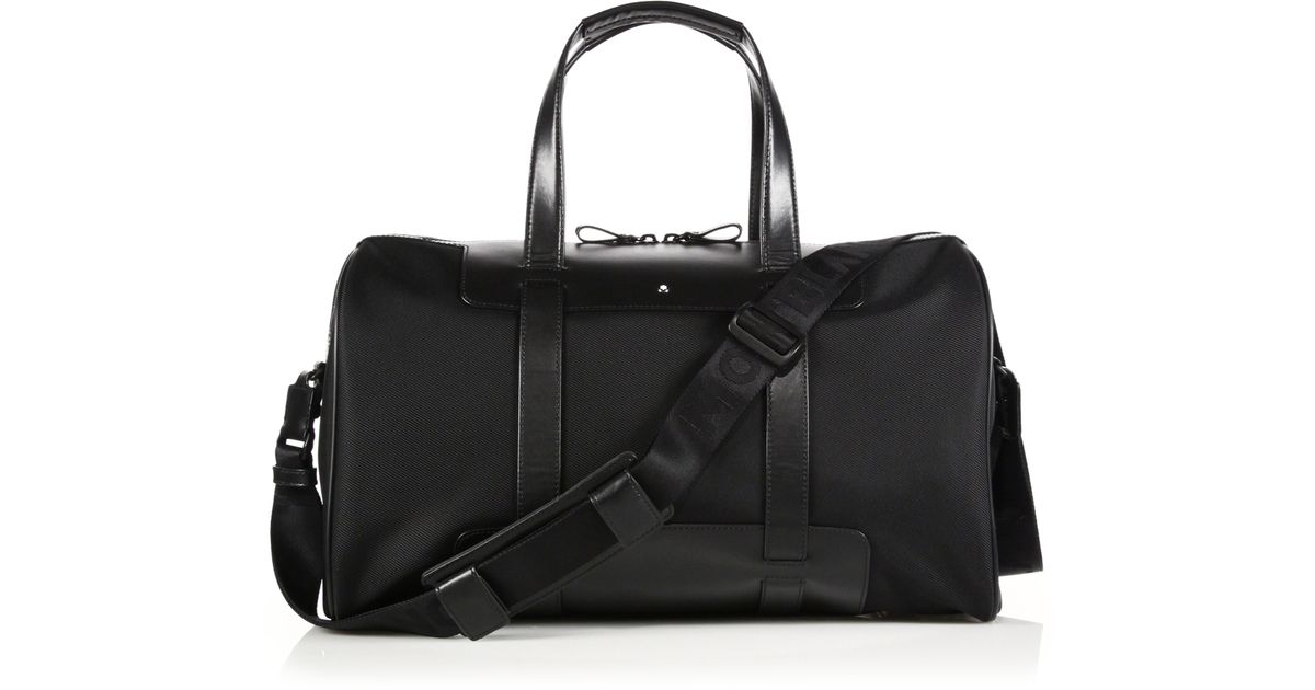 Lyst - Montblanc Cabin Leather-trimmed Duffle Bag in Black for Men